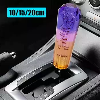 Ручка переключения передач для автомобиля 10 см 15 см 20 см Пузырьковый кристалл декоративный DIY рычаг переключения передач трансмиссионная штанга аксессуары для интерьера автомобиля