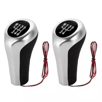 Ручка переключения передач для автомобиля 5-6 скоростей со светодиодной подсветкой, ручка рычага переключения передач для BMW E39 E60 E61 E46 E82 E87 E90 E91 E92 X1 X3 X5 M5