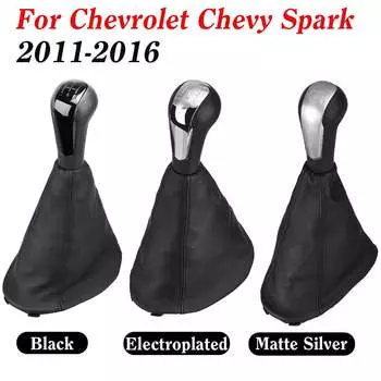 Ручка переключения передач для Chevrolet Spark 2011 2013 2014 2015 2016 5-ступенчатая коробка передач с чехлом для чехла чёрный