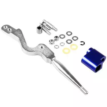 Ручка переключения передач для MITSUBISHI 95-99 4G63 Рычаг переключения передач Рычаг быстрого переключения передач Алюминиевый сплав Автомобильные аксессуары Автозапчасти серебряный