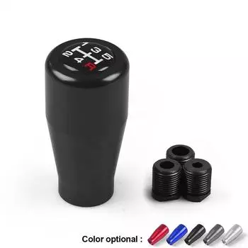 Ручка переключения передач из алюминиевого сплава, 5-ступенчатая универсальная ручка переключения передач, металлическая ручка переключения передач 2pcs чёрный