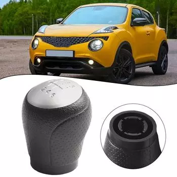 Ручка переключения передач из кожи с 6 скоростями для Nissan Juke F15 X-Trail T31 Qashqai J10 2007-2019, запасные части для салона CHINA