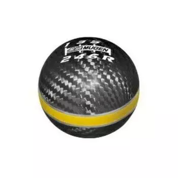 Ручка переключения передач из углеродного волокна желтая, номер продукта MUGEN/54102-XLT-K2S0-YE 54102-XLT-K2S0-YE жёлтый