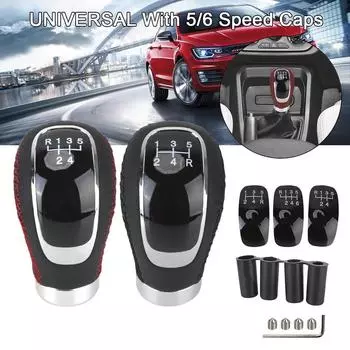 Ручка переключения передач, рычаг переключения передач 5/6 скоростей, механическая коробка передач, автомобильная искусственная кожа с ручкой переключения передач