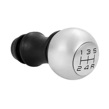 Ручка переключения передач с хромированной головкой, адаптер рычага, замена механической 5-ступенчатой коробки передач для Peugeot 106 серебряный