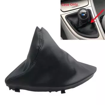 Ручка переключения передач с ручным управлением, чехол для багажника из искусственной кожи + чехол с воротником переключения передач для BMW E81 E82 E87 E88 чёрный