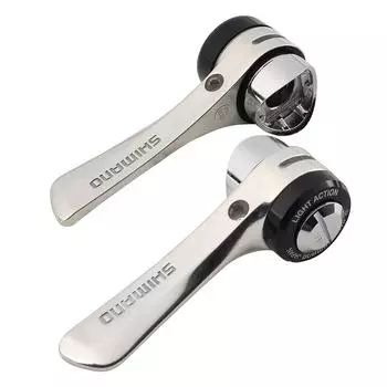 Ручка переключения передач SHIMANO, левая и правая, комплект, нижняя труба, внутренняя, ISLR400F CLARIS (ДОРОГА) SL-R400-F 2/3x8S Включено/Сдвиг серебряный