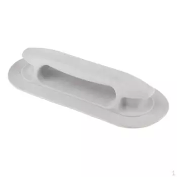 Ручка подлокотника с нейлоновым ремнем из ПВХ для надувного каноэ-каяка, белая 22,2x9 см