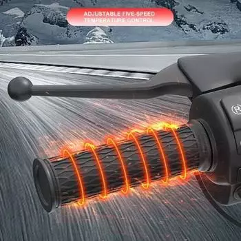 Ручка подогрева обмотки мотоцикла 5 уровней памяти контроль температуры электрическая ручка подогрева силиконовый чехол нескользящий для зимы