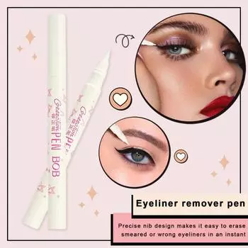 Ручка-подводка для глаз, не цветущая, водостойкая, устойчивая к поту, мгновенный фиксатор, корректирующая подводка для глаз, корректирующая ручка для макияжа, карандаш для бровей и губ белый