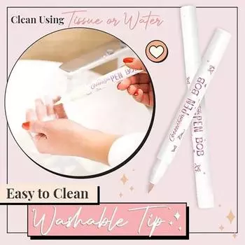 Ручка-подводка для глаз, не цветущая, водостойкая, устойчивая к поту, мгновенный фиксатор, корректирующая подводка для глаз, корректирующая ручка для макияжа, карандаш для бровей и губ белый