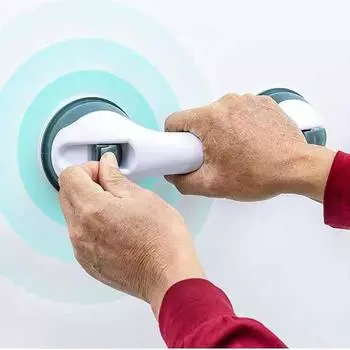 Ручка противоскользящая поддержка для туалета, ванной комнаты, сейф, поручень, вакуумная присоска, поручень серый