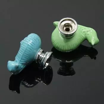 Ручка ящика, мультяшная улитка, декоративная керамическая ручка для шкафа, комода, мебельная фурнитура розовый