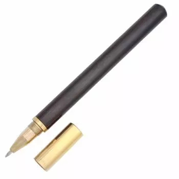 Ручка-роллер Gullor Handmade Brass Wooden Signature Rigid Ink Roller Pen Office Business Gift Pen Blackwood