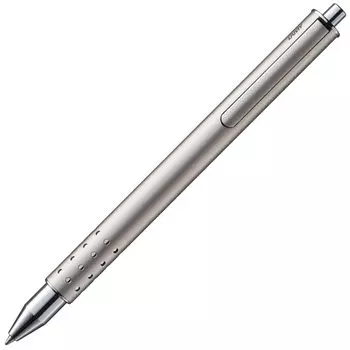 Ручка-роллер LAMY Swift Palladium Элегантная ручка-роллер с гладким письмом Прочный металлический корпус, ширина линии B Стержень для роллера синего цвета LAMY M 66