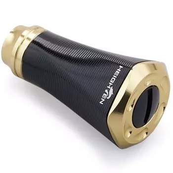 Ручка ручки катушки HEIGHTEN 20 мм для Shimano Daiwa общего назначения (Шимано Тип А) (Дайва Тип S) Серия «Торнадо» (Черное золото) (707)