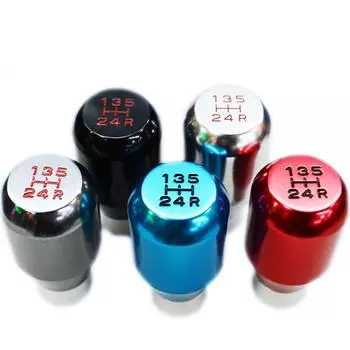 Ручка ручного переключения передач, 5-ступенчатая, из алюминиевого сплава, головка рычага переключения передач автомобиля, ручка переключения передач, рычаг переключения передач, автомобильные аксессуары чёрный