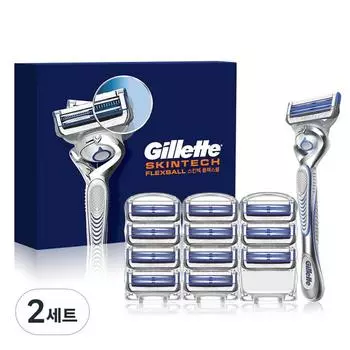 Ручка ручной бритвы Gillette Skintech 1 комплект + лезвие бритвы 12 комплектов, 2 комплекта, корейское лезвие бритвы