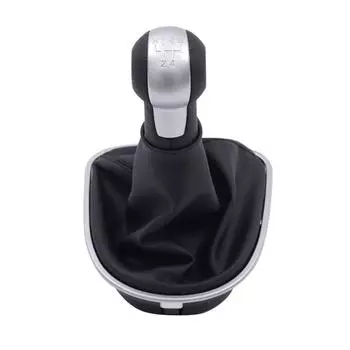 Ручка рычага переключения передач автомобиля с кожаным чехлом для Seat Leon MK2 1P (2005-2012) Альтеа XL (2004-2012 гг.) Толедо МК3 (2004-2009)