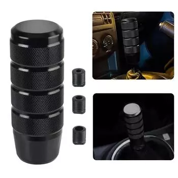 Ручка рычага переключения передач с нескользящей алюминиевой насечкой 95 мм, универсальная ручка переключения передач, автомобильный инструмент Red