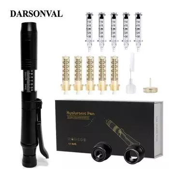 Ручка с гиалуроновой кислотой, инъекции наполнителей для губ, гиалуроновая кислота, принадлежности для татуировки, ручка с гиалуроновой кислотой pen чёрный