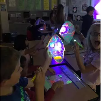 Ручка с невидимыми чернилами 12 шт., Шпионская ручка с УФ-светом, Волшебный маркер для секретных сообщений, Призы в виде сундука с сокровищами, Подарки для детских вечеринок, Игрушки в подарок