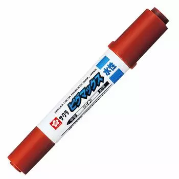 Ручка Sakura Crepas Pigmax Twin коричневая 10 шт. на водной основе ZPK-T10P#12