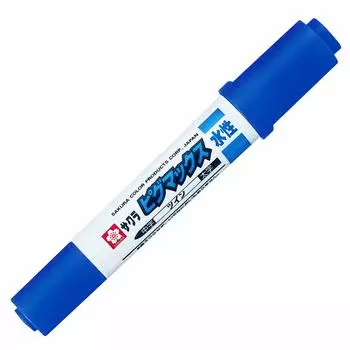 Ручка Sakura Crepas Pigmax Twin синяя 10 шт. на водной основе ZPK-T10P#36