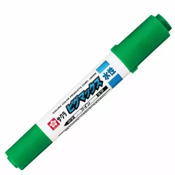 Ручка Sakura Crepas Pigmax Twin зеленая 10 шт. на водной основе ZPK-T10P#29