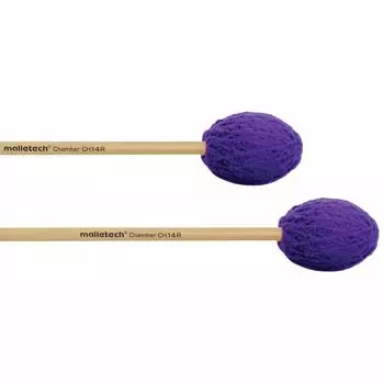 Ручка серии Malletech Marimba Mallet Chamber [CH14R]: Твердость ротанга: Цвет от среднего до средне-жесткого: Фиолетовый 1 пара