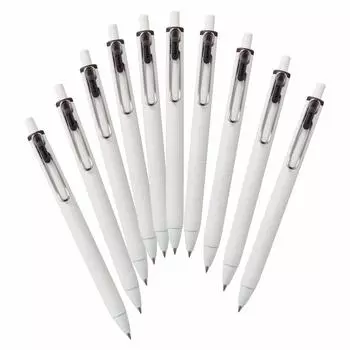 Ручка шариковая гелевая Mitsubishi Pencil Uniball One черная 10 шт. Hako 0.38 UMNS38.24 чёрный