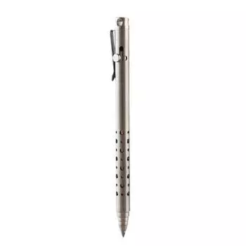 Ручка шариковая из титанового сплава, длина 4,7 дюйма, выдвижная, легкая, EDC-ручка с карманным зажимом для офиса, бизнеса, школы