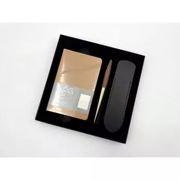 Ручка шариковая Namib Design Studio LOG Набор: шариковая ручка и визитница Черный 1,0 мм NT201-BLACK чёрный