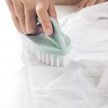 Ручка Щетка для чистки с эргономичной ручкой Пластиковая ручка Мягкая жесткая щетина Прочная ручка Скруббер B