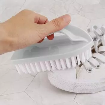 Ручка Щетка для чистки с эргономичной ручкой Пластиковая ручка Мягкая жесткая щетина Прочная ручка Скруббер B