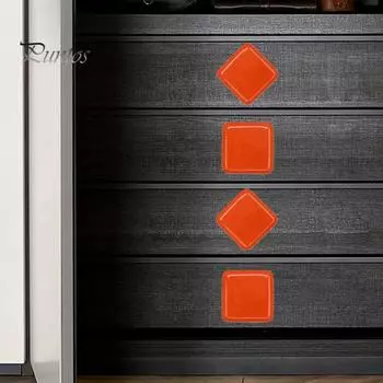 Ручка шкафа, квадратная керамическая ручка для двери шкафа, прочная конструкция, простая в установке ручка, мебельная ручка «сделай сам», аксессуары для мебели красный