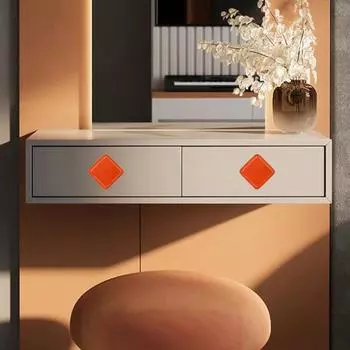 Ручка шкафа, квадратная керамическая ручка для двери шкафа, прочная конструкция, простая в установке ручка, мебельная ручка «сделай сам», аксессуары для мебели красный