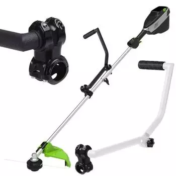 Ручка-скобоотбойник с регулируемым углом наклона, садовая прополочная рукоятка, рукоятка газонокосилки, эргономичная рукоятка триммера для ухода за газоном и ландшафтного дизайна белый