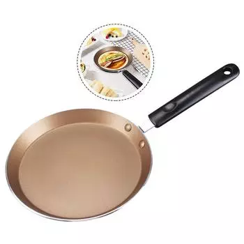 Ручка сковороды диаметром 18 см, не допускающая ожогов, легко чистится чёрный