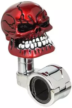 Ручка-спиннер JET INOUE Skull Wine Red 506183 Оснащен подшипниками Размер монтажной ручки Поставляется с шестигранным ключом и 2 резиновыми прокладками 26~32 мм
