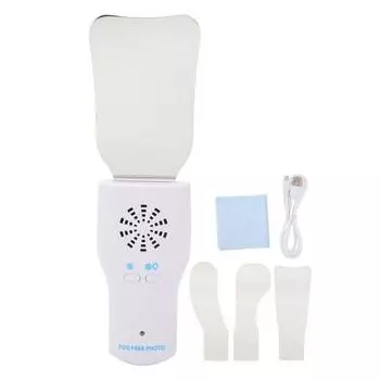 Ручка стоматологического зеркала предотвращает запотевание светодиодной подсветки зубов, ручка зеркала полости рта с 4 зеркалами