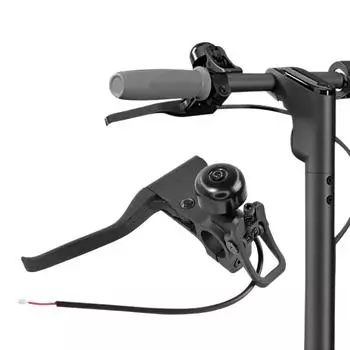 Ручка тормозного рычага электрического скутера с колокольчиком, запасные аксессуары для Segway Ninebot F20 F25 F30 F40 F, детали тормозов серии F чёрный