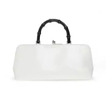 Ручка-тоут Аксессуар для тканой сумки Ручка для тканой сумки Имитирует бамбуковый ремешок для сумки Ручка для коробки Ручка для пластикового пакета с D-пряжкой Diy Black as the picture