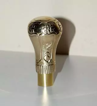 Ручка-трость в винтажном стиле из латуни, только ручка