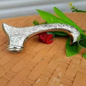 Ручка трости для ходьбы из латуни, дизайн ручной работы (ТОЛЬКО РУЧКА)