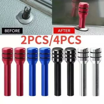 Ручка замка двери автомобиля из сплава, кнопка подъема двери, стопорные штифты, винт, ручка, штифт, 5 цветов, инструменты для салона автомобиля, аксессуары для декора, amagi