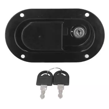 Ручка-замок для ящика для инструментов грузовика с 2 ключами, сменная ручка-замок для ящика для инструментов, бесшумный генератор