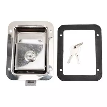 Ручка-защелка для ящика для инструментов из нержавеющей стали, устойчивая к ржавчине, высокопрочная ручка для дома и офиса, коммерческая