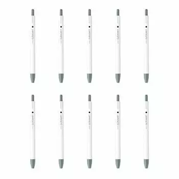 Ручка ZEBRA clickart серая 10 шт. на водной основе B-WYSS22-GR