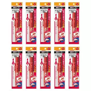 Ручка ZEBRA Mackinnock Bold Red 10 шт. на масляной основе BP-YYSB6-R